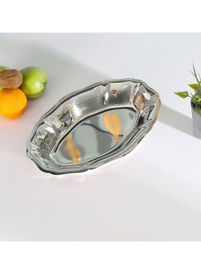 Royalford - Premium-Quality Stainless Steel Construction Light-Weight and Food-Grade Bowl with Elegant Mirror-Finish Design| Perfect for Serving Salads Soup Snacks| Silver Silver 40cm - Image 1