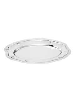 Royalford Premium-Quality Stainless Steel Light-Weight and Food-Grade Tray| Elegant Mirror-Finish Body and Durable Design| Perfect for Serving Food| Silver Silver 45cm  - Image 1