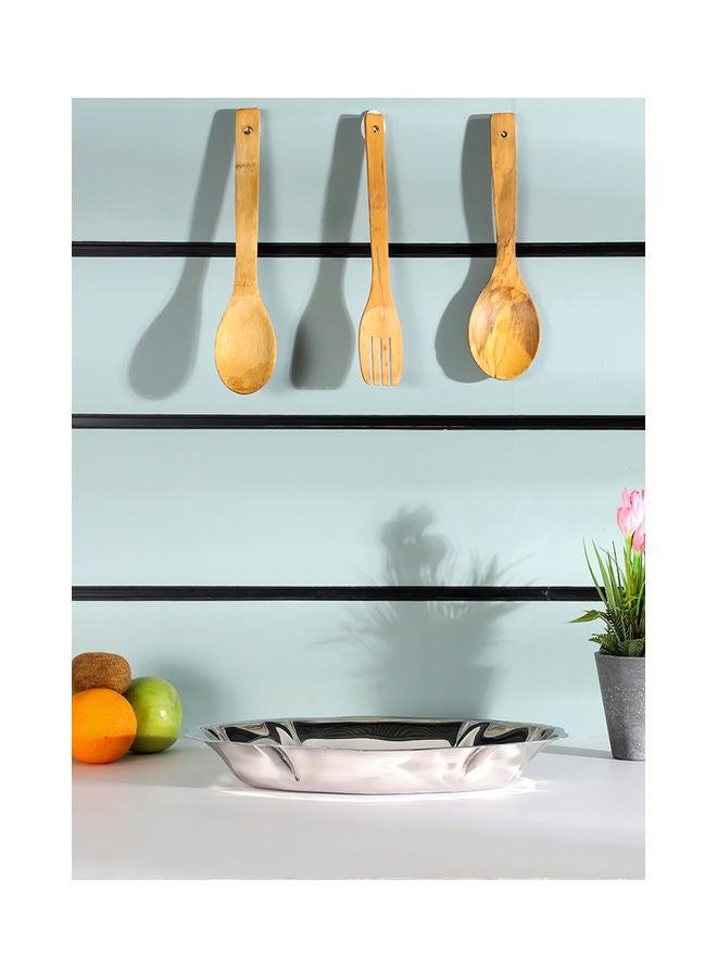Royalford - Premium-Quality Stainless Steel Construction Light-Weight and Food-Grade Bowl with Elegant Mirror-Finish Design| Perfect for Serving Salads Soup Snacks| Silver Silver 45cm - Image 1