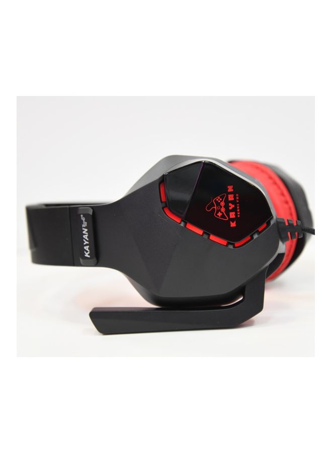 Over-Ear KN900 Gaming RGB Lightning Headset with Mic - Red