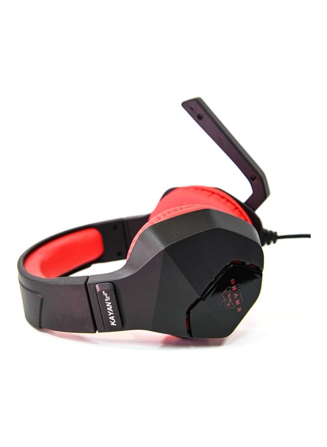 Over-Ear KN900 Gaming RGB Lightning Headset with Mic - Red