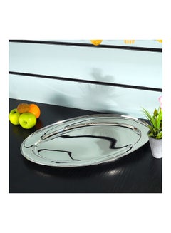 Royalford Premium-Quality Stainless Steel Light-Weight and Food-Grade Tray| Elegant Mirror-Finish Body and Durable Design| Perfect for Serving Food| Silver Silver 60cm  - Image 3