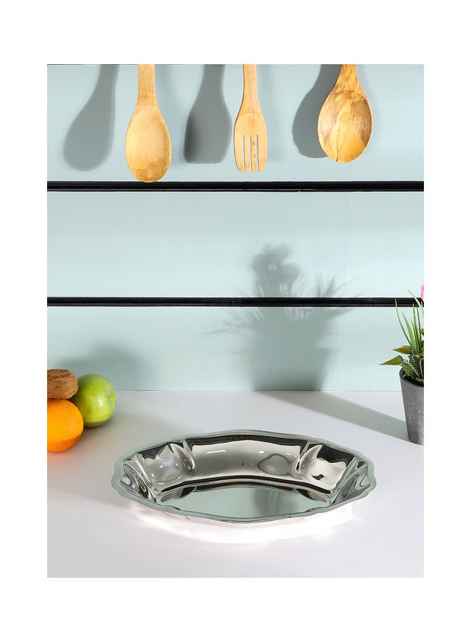 Royalford Premium-Quality Stainless Steel Construction Light-Weight and Food-Grade Bowl with Elegant Mirror-Finish Design| Perfect for Serving Salads Soup Snacks| Silver Silver 35cm - Image 3