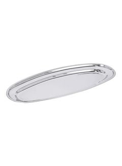 Royalford Premium-Quality Stainless Steel Light-Weight and Food-Grade Tray| Elegant Mirror-Finish Body and Durable Design| Perfect for Serving Food| Silver Silver 65cm  - Image 1