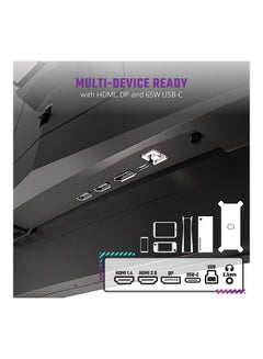COOLER MASTER ARGB Curved Gaming Monitor - 144Hz, VA QD Tech, Ultra-WQHD 3440 x 1440, 0.5ms Response, Curve 1500R, FreeSync Premium - DP, HDMI, USB-C & USB Hub, VESA Mount Black  - Image 4