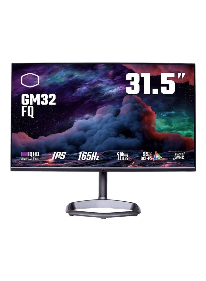 COOLER MASTER GM32-FQ Gaming Monitor - 31.5 Inch WQHD 165Hz IPS USB-C 15W Wide Color Gamut Black  - Image 1