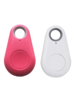 MARGOUN 2 Pack For Smart Tag itag Bluetooth Tracker Key Finder Locator for Phone Key Item Pets Children Pink/White  - Image 1