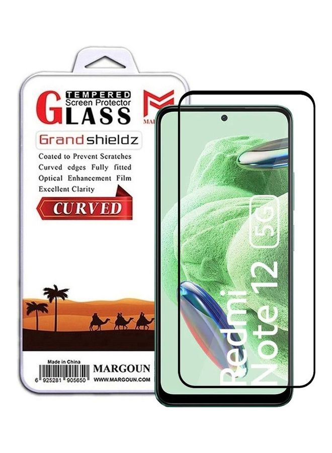 MARGOUN Xiaomi Redmi Note 12 5G Screen Protector Scratch And Shatter Resistant Full Glue Back Clear - Image 1