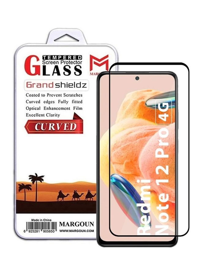 MARGOUN Xiaomi Redmi Note 12 Pro 4G Screen Protector Scratch And Shatter Resistant Full Glue Back Clear - Image 1
