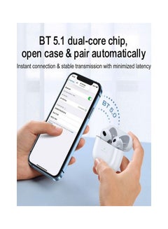 JOYROOM Jr T03S Plus New Version 5.1 Bluetooth Dual Core Chip Instant Connection Tws Wireless Earbuds With Charging Case White  - Image 5
