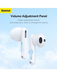 Baseus Bowie WX5 True Wireless Earphones /White/ 30H Playback Bluetooth 5.3 TWS Earbuds with 4 ENC Mics + AI Noise Cancellation Algorithm 0.06s Low Latency Fast  Charge Ear Buds for Android and iOS White  - Image 4