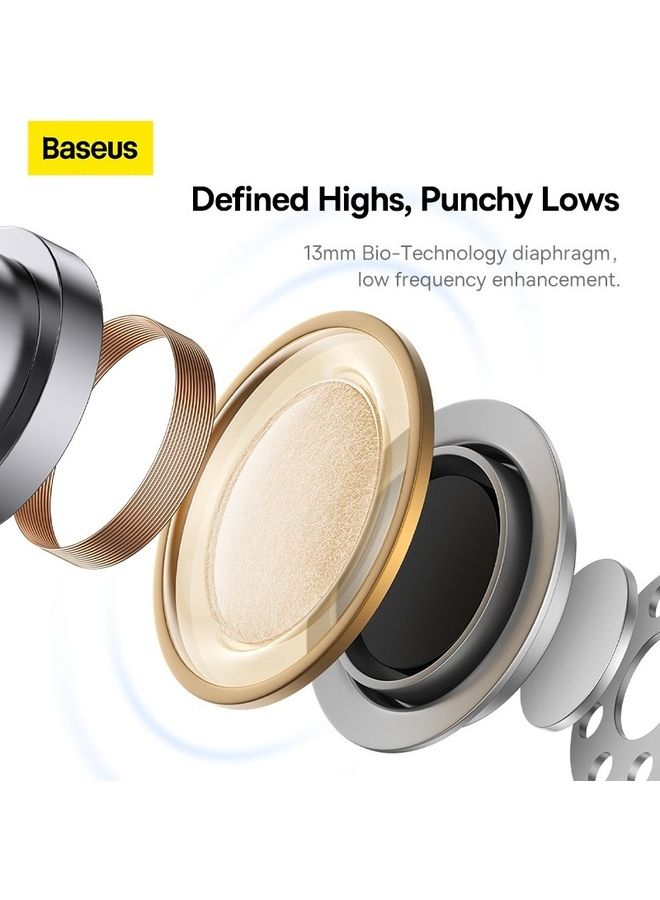 Baseus - Bowie WX5 True Wireless Earphones /blue/ 30H Playback Bluetooth 5.3 TWS Earbuds with 4 ENC Mics + AI Noise Cancellation Algorithm 0.06s Low Latency Fast  Charge Ear Buds for Android and iOS Blue - Image 1