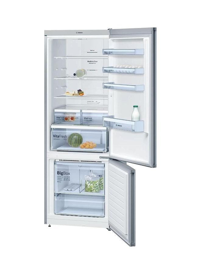 BOSCH - Refrigerator Series 4 Net Capacity 505 Liter Bottom Freezer 193 X 70 Cm Stainless Steel With Anti Fingerprint KGN56CI30U Silver - Image 1
