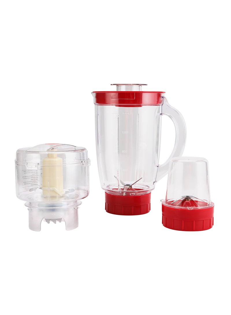 Olsenmark - 3 In 1 Multifunctional Blender 1.6 L 600.0 W OMSB2336 White/Clear - Image 1