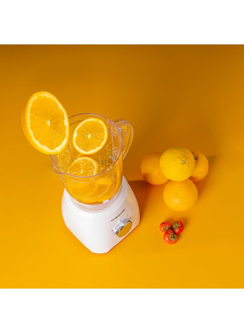Olsenmark - 3 In 1 Multifunctional Blender 1.6 L 600.0 W OMSB2336 White/Clear - Image 1