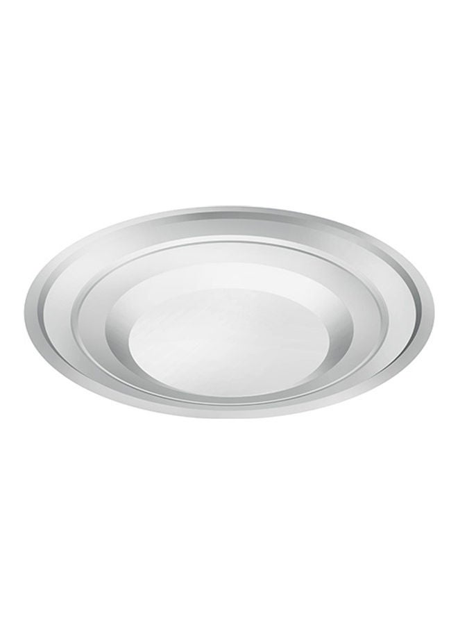 رويال فورد Premium-Quality Light-Weight and Food-Grade Stainless Steel Plate| Elegant and Durable with a Mirror-Finish Body| Perfect for Serving Food| Silver Silver 50cm  - Image 1