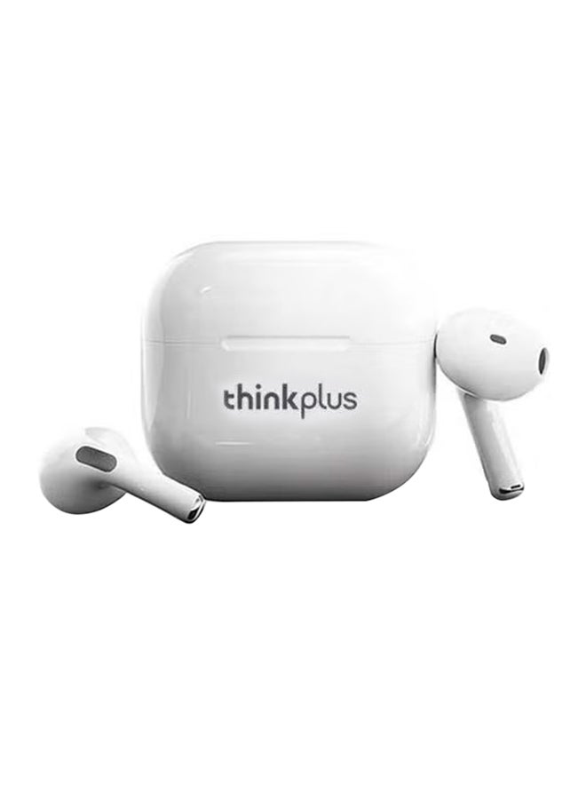 Lenovo - LP40 TWS Wireless Earphone Bluetooth wireless 5.0 Dual Stereo Bass Touch Control IP54 life White - Image 1