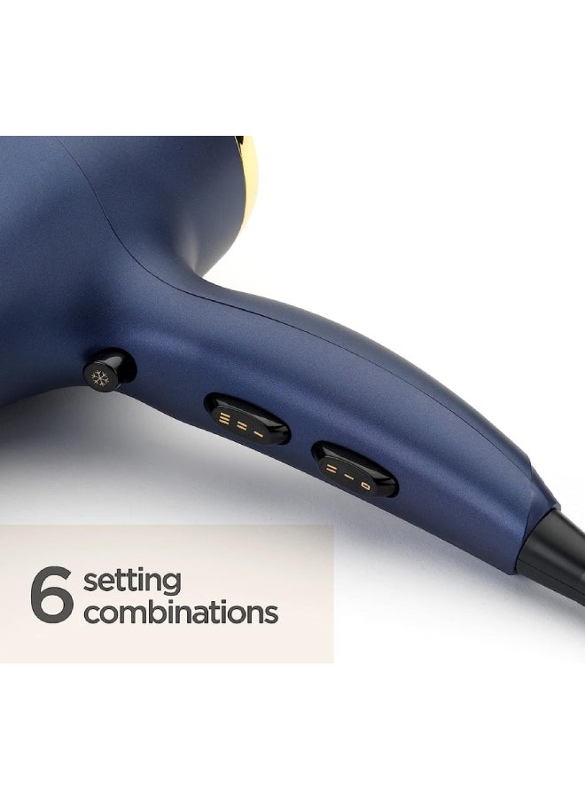 babyliss - Midnight Blue Ionic Hair Dryer, 2300W Blue - Image 1