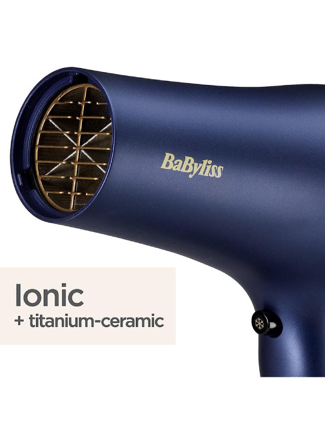 babyliss - Midnight Blue Ionic Hair Dryer, 2300W Blue - Image 1