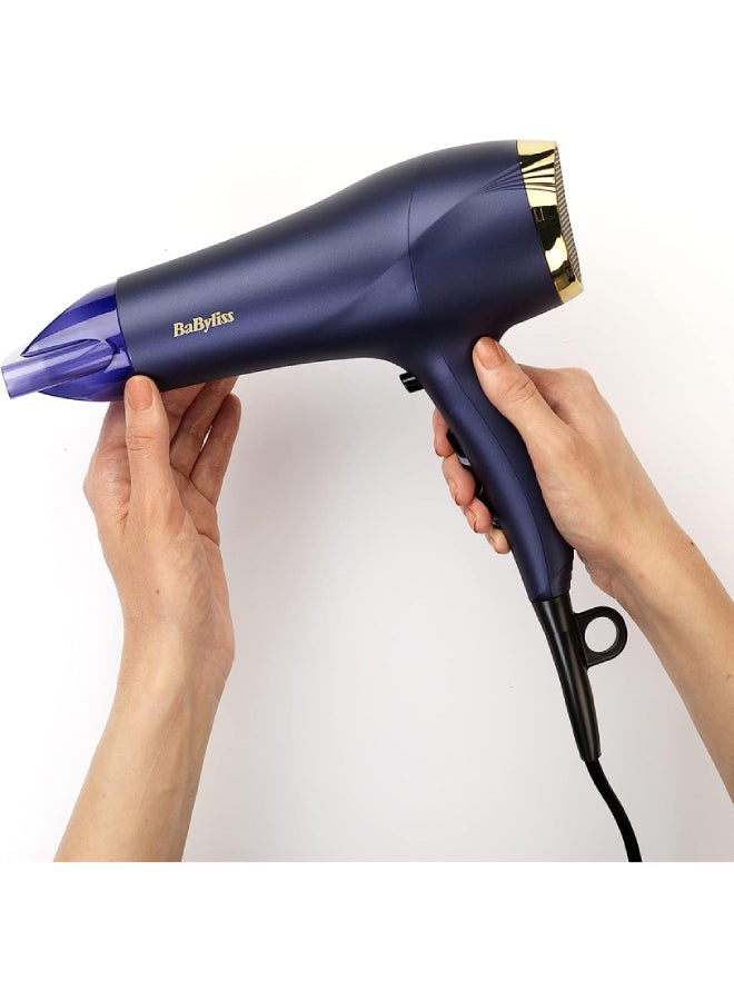 babyliss - Midnight Blue Ionic Hair Dryer, 2300W Blue - Image 1