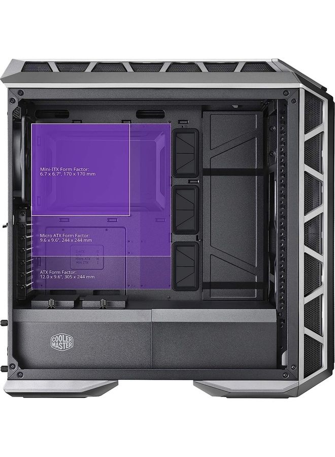 COOLER MASTER - MasterCase H500P Mesh ARGB - PC Case With Dual 200Mm Fans For High-Volume Airflow, Builder-Focused Chassis Panels, Liquid Cooling Ready Black - Image 1