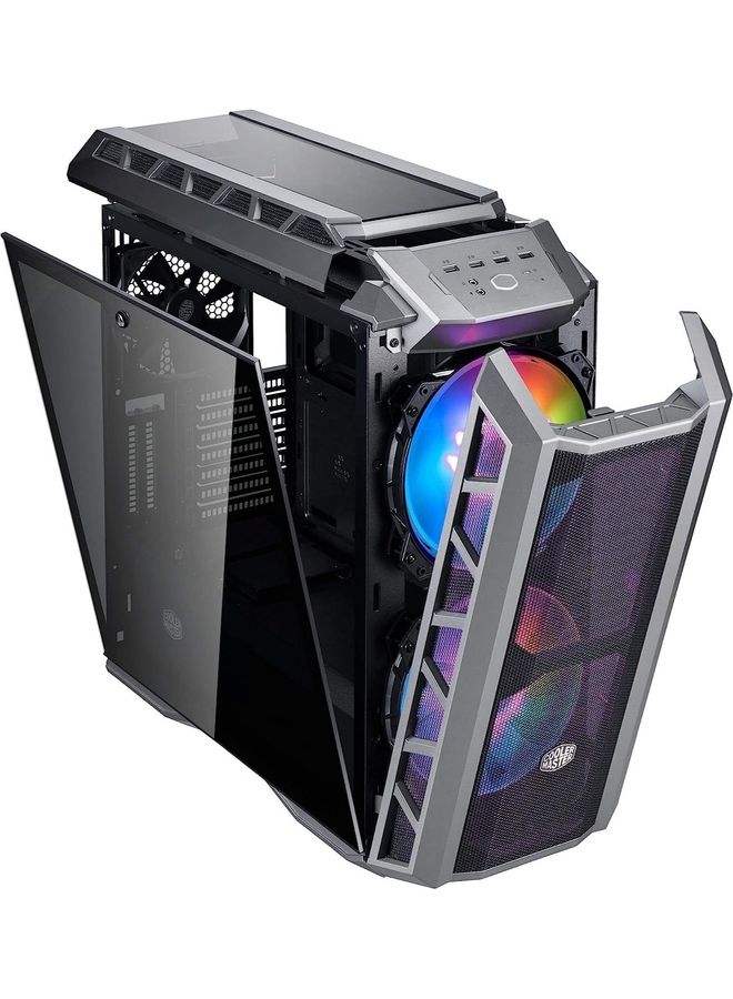 COOLER MASTER - MasterCase H500P Mesh ARGB - PC Case With Dual 200Mm Fans For High-Volume Airflow, Builder-Focused Chassis Panels, Liquid Cooling Ready Black - Image 1