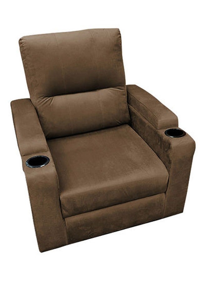 REGAL IN HOUSE Cinema Chair Upholstered With Cup Holder Brown 90x95x80cm  - Image 4