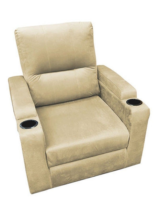 REGAL IN HOUSE Cinema Chair Upholstered With Cup Holder Beige 90x95x80cm  - Image 4