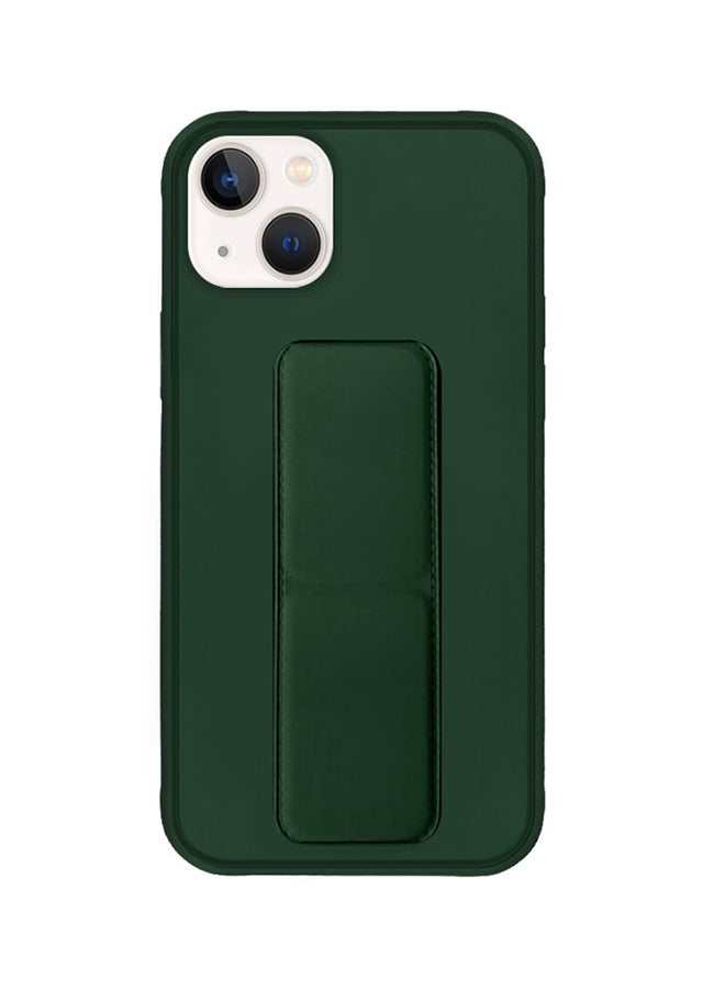 MARGOUN Hand Grip Foldable Magnetic Kickstand Wrist Strap Finger Grip Case Cover For Apple iPhone 14 6.1 inch Dark Green - Image 2