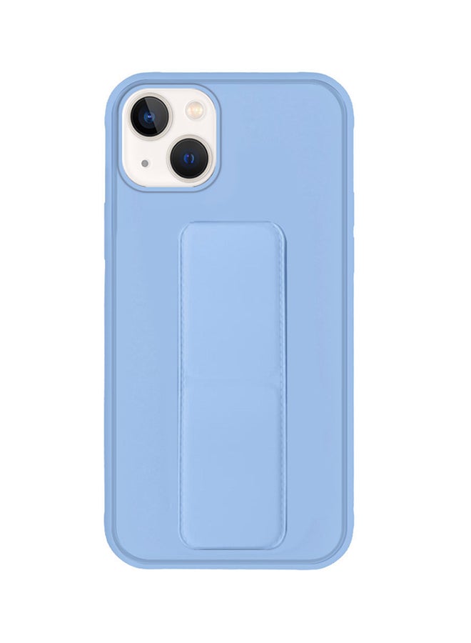MARGOUN Apple iPhone 14 Case With Hand Grip Foldable Magnetic Kickstand Wrist Strap Finger Grip Cover 6.1 Inch Light Blue - Image 3