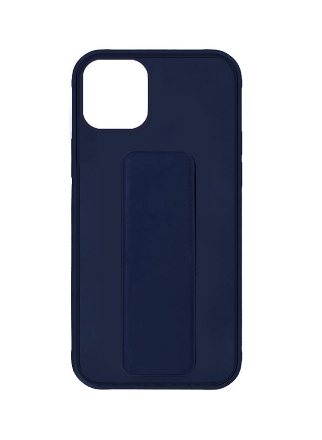 MARGOUN Apple iPhone 14 Plus Case With Hand Grip Foldable Magnetic Kickstand Wrist Strap Finger Grip Cover 6.7 Inch Dark Blue - Image 2