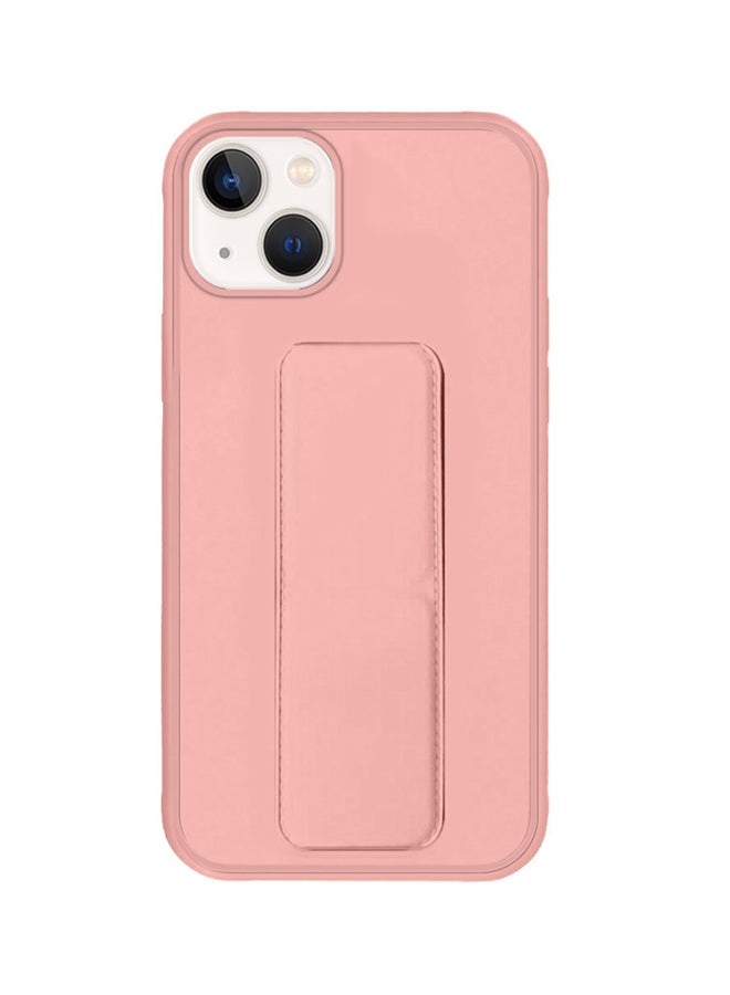 MARGOUN Hand Grip Foldable Magnetic Kickstand Wrist Strap Finger Grip Case Cover For Apple iPhone 14 Plus 6.7 inch Light Pink - Image 3