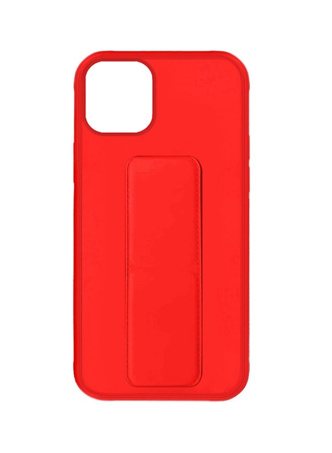MARGOUN Apple iPhone 14 Plus Case With Hand Grip Foldable Magnetic Kickstand Wrist Strap Finger Grip Cover 6.7 Inch Red - Image 2