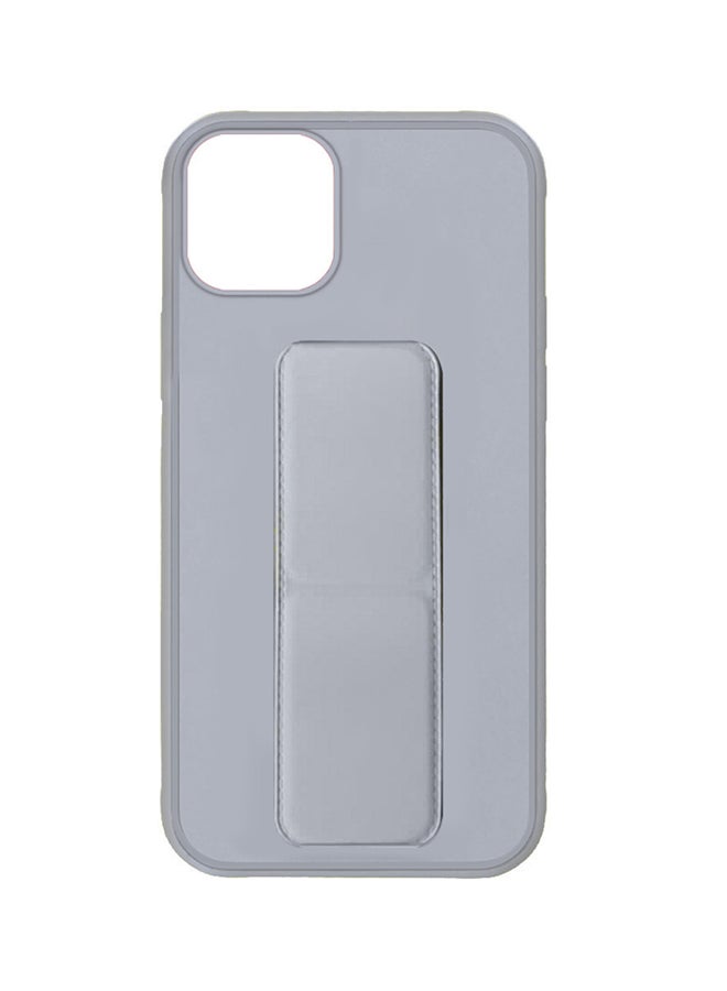MARGOUN - Hand Grip Foldable Magnetic Kickstand Wrist Strap Finger Grip Case Cover For Apple iPhone 14 Plus 6.7 inch Grey - Image 1