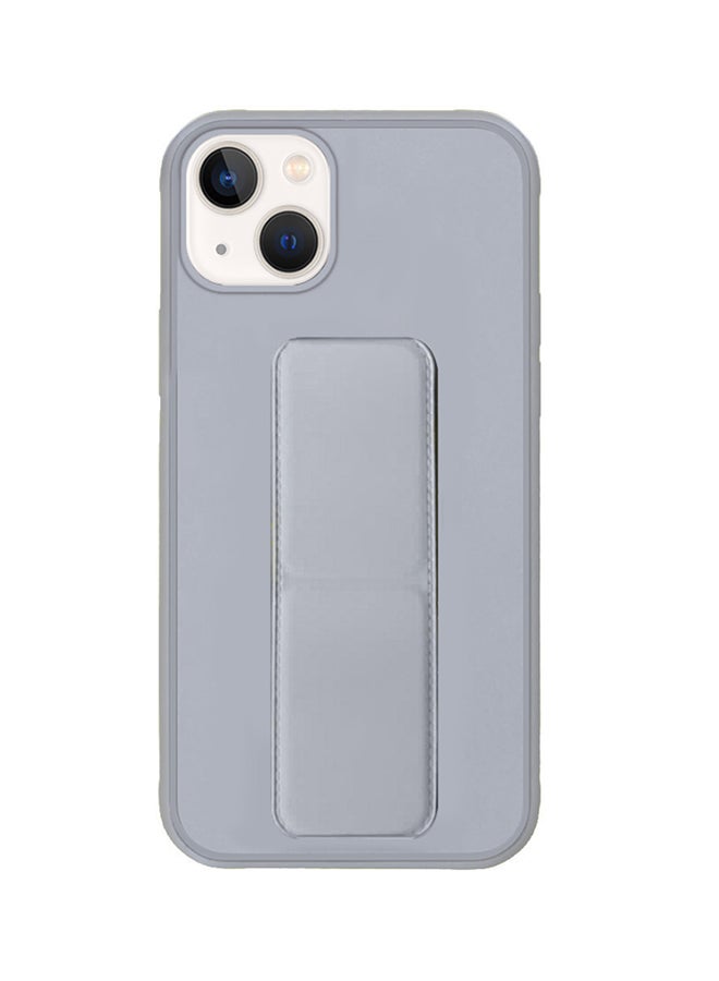 MARGOUN - Hand Grip Foldable Magnetic Kickstand Wrist Strap Finger Grip Case Cover For Apple iPhone 14 Plus 6.7 inch Grey - Image 1