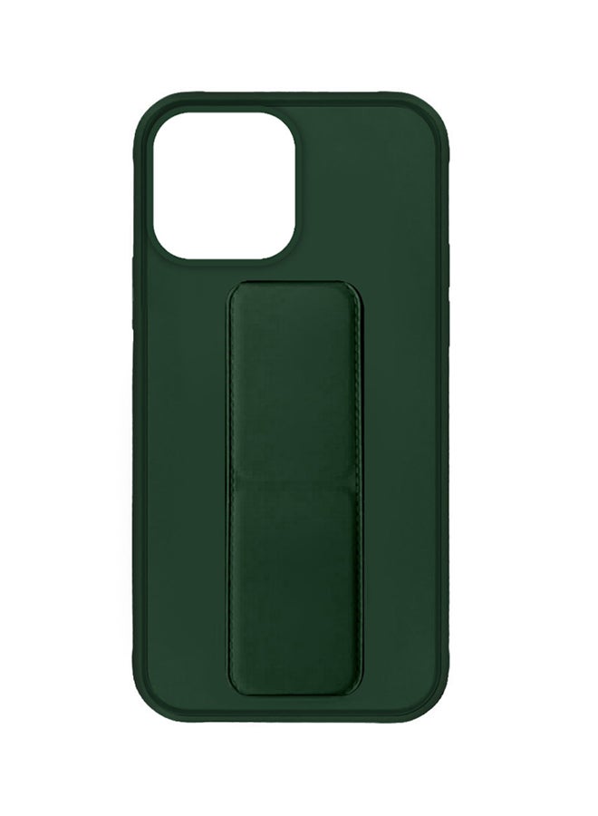 MARGOUN Apple iPhone 14 Pro Case With Hand Grip Foldable Magnetic Kickstand Wrist Strap Finger Grip Cover 6.1 Inch Dark Green - Image 3