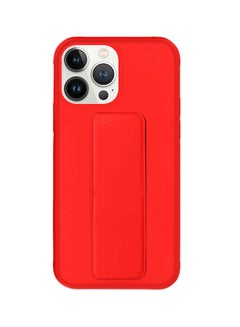 MARGOUN Hand Grip Foldable Magnetic Kickstand Wrist Strap Finger Grip Case Cover For Apple iPhone 14 Pro 6.1 inch Red  - Image 2
