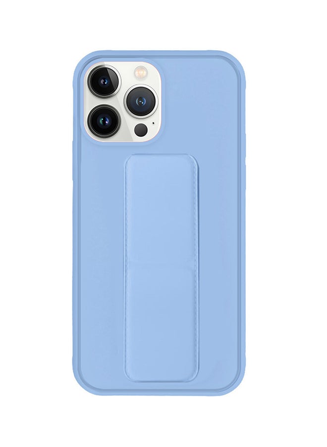MARGOUN Apple iPhone 14 Pro Max Case With Hand Grip Foldable Magnetic Kickstand Wrist Strap Finger Grip Cover 6.7 Inch Light Blue Light Blue - Image 2