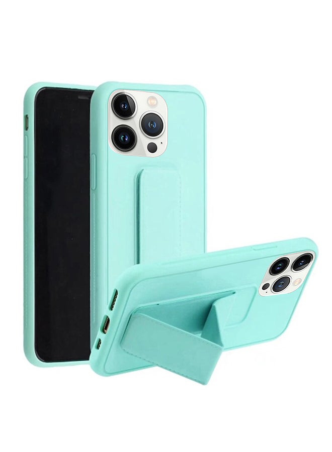 مارجون حافظة ابل ايفون 14 برو ماكس مع قبضة يد قابلة للطي ومسند مغناطيسي وحزام معصم وغطاء بمقبض اصبع 6.7 بوصة أخضر نعناعي أخضر نعناعي - Image 1