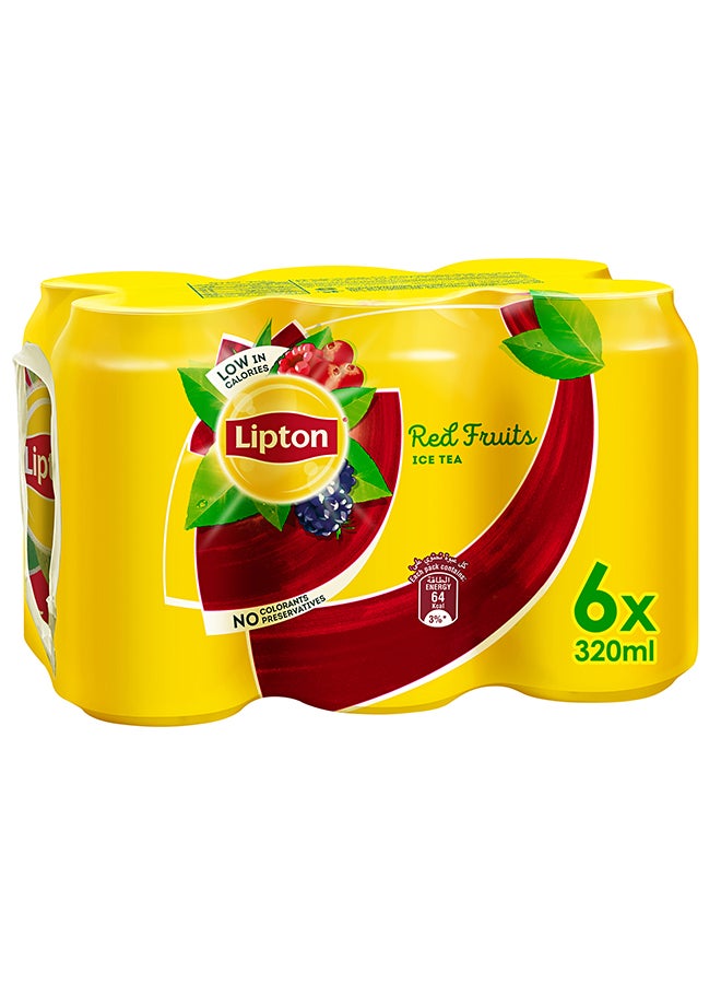 ليبتون - شاي مثلج بالفواكه الحمراء، مشروب منعش غير غازي ومنخفض السعرات الحرارية - Image 1