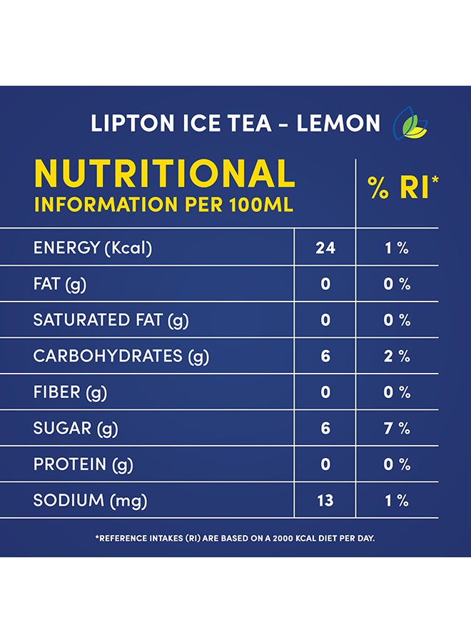 Ice Tea, Non-Carbonated Refreshing Drink lemon 320ml pack_of_6
