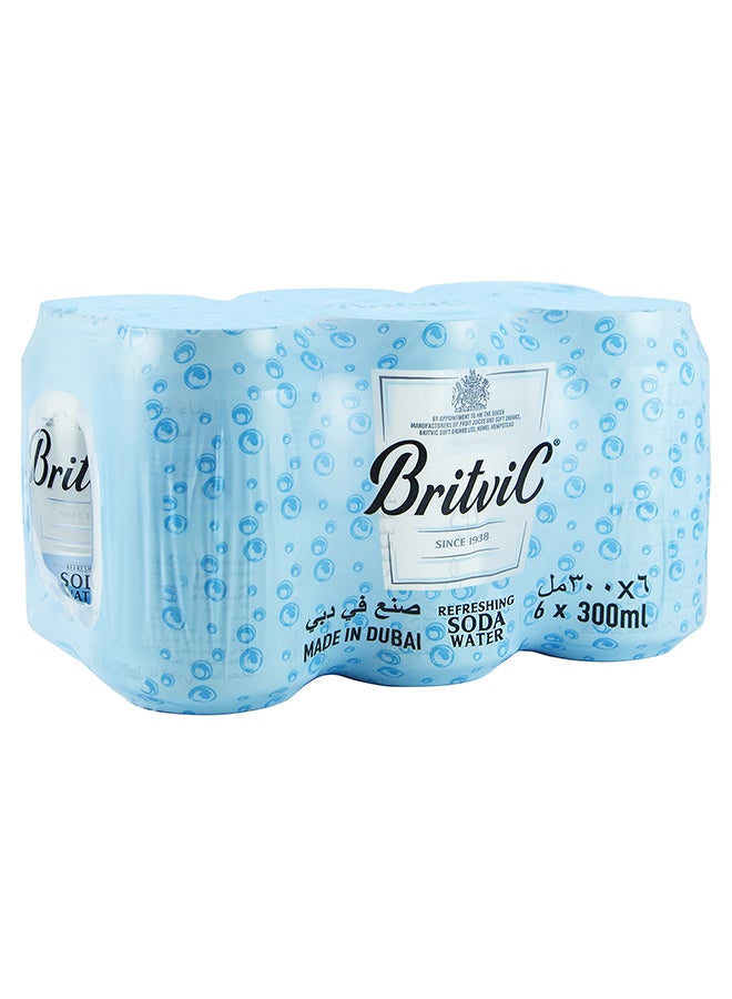 Britvic Soda Water 300ml Pack of 6 - Image 2
