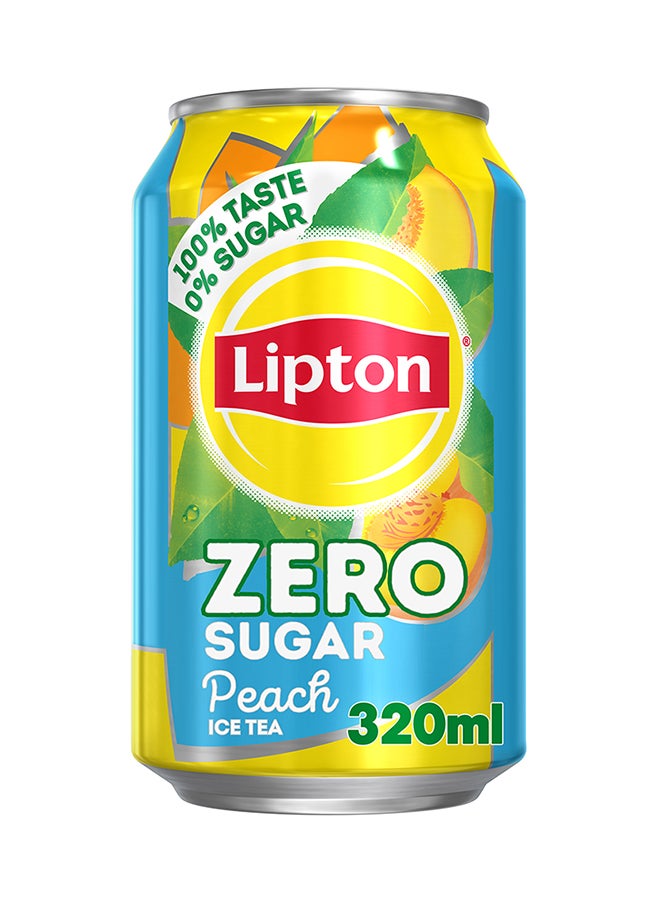 Lipton Zero Sugar, Peach Iced Tea 320ml Pack of 6 - Image 4