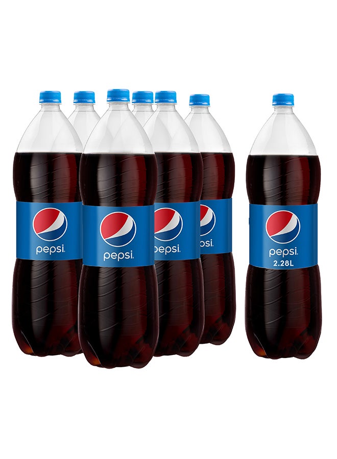 Pepsi Carbonated Soft Drink Plastic Bottle 2.28Liters Pack of 6 - Image 1
