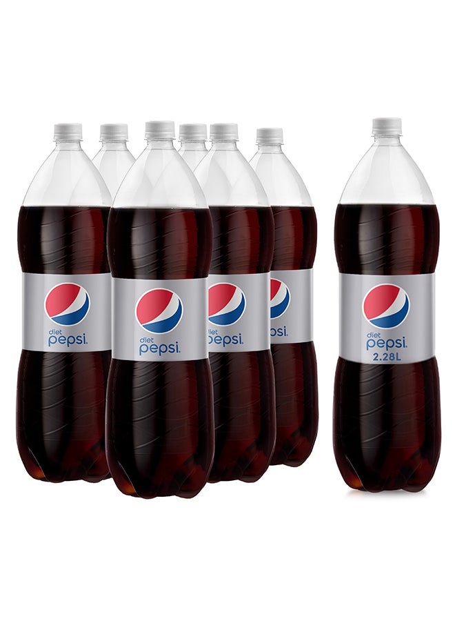 Diet Pepsi - Carbonated Soft Drink Plastic Bottle 2.28Liters Pack of 6 - Image 1