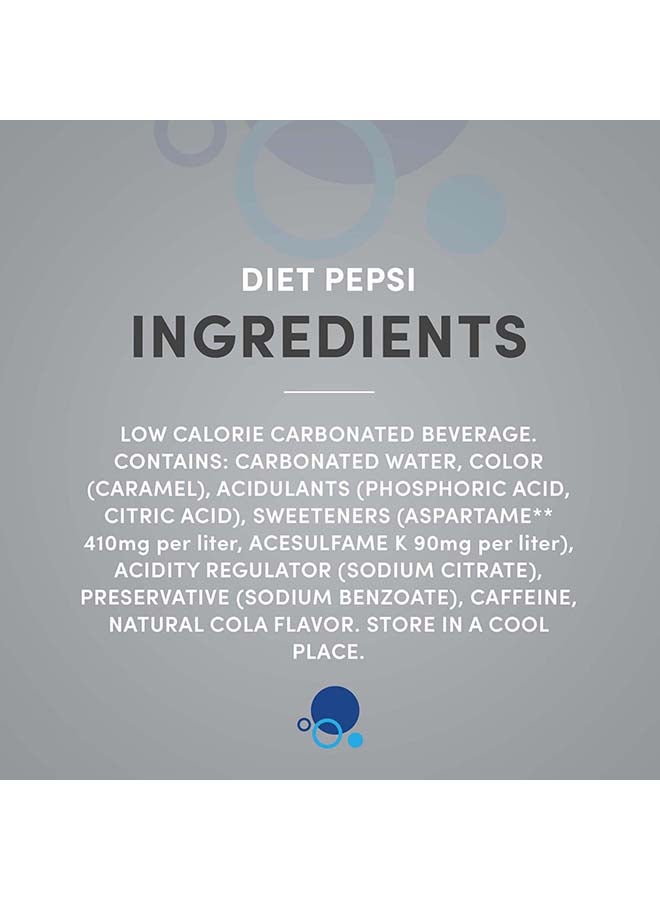 Diet Pepsi - Carbonated Soft Drink Plastic Bottle 2.28Liters Pack of 6 - Image 1