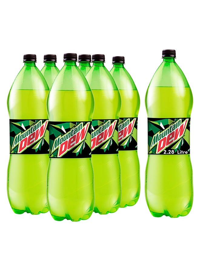 Mountain Dew Carbonated Soft Drink Plastic Bottle 2.28Liters Pack of 6 - Image 1
