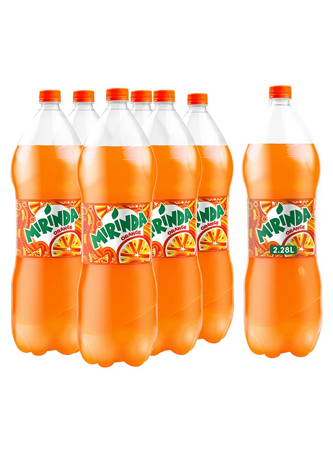 Mirinda Orange Carbonated Soft Drink Plastic Bottle 2.28Liters Pack Of ...