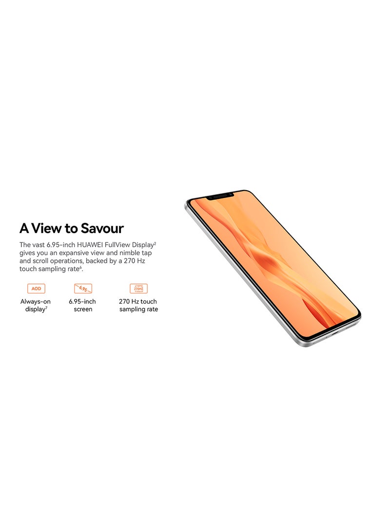 HUAWEI - Nova Y91 Dual SIM Moonlight Silver 8GB RAM 256GB 4G - Middle East Version - Image 1