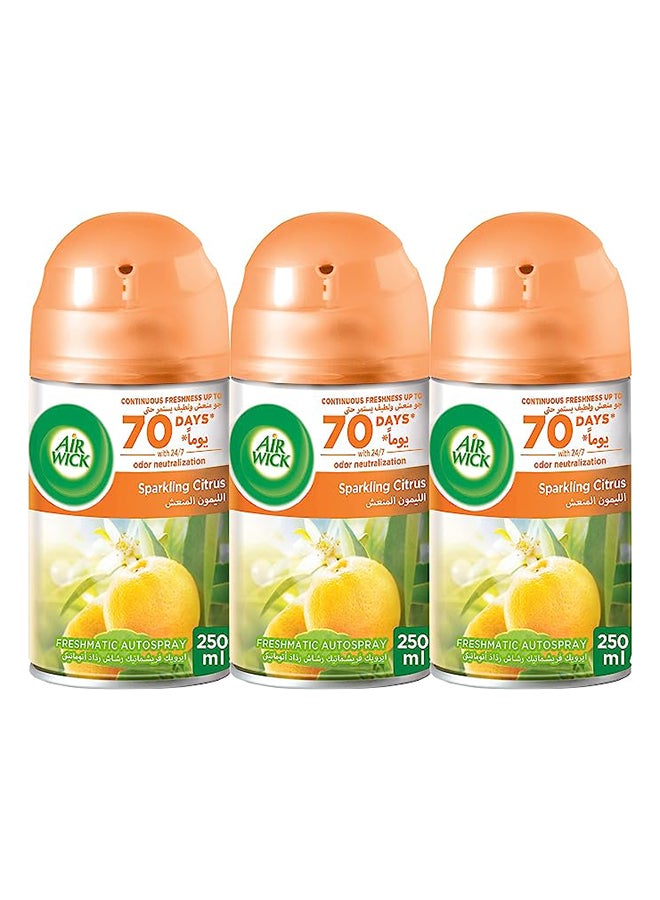 Air Wick - Freshmatic Refill, Citrus, Pack Of 3 multicolour 250ml - Image 1